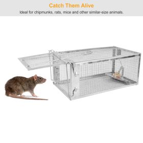 Mouse Trap, Galvanized Iron Mouse Control Bait Catcher, Prohibited Platform Amazon (Option: Silvery)